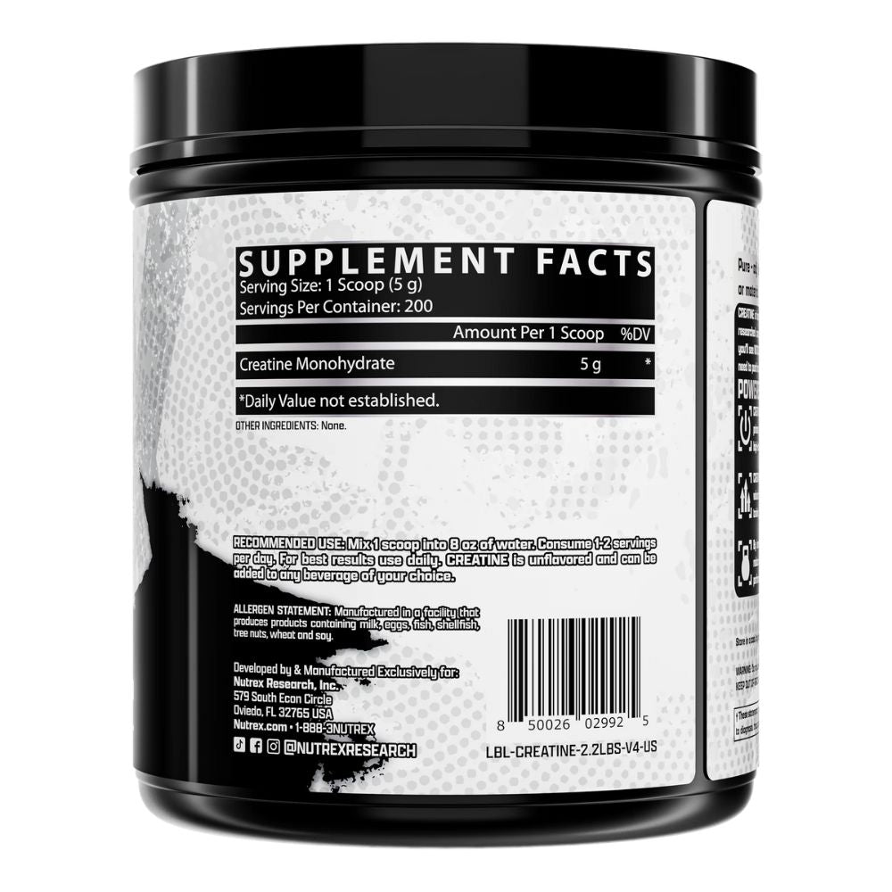 Creatine Drive Nutrex: Máxima Pureza y Fuerza Explosiva